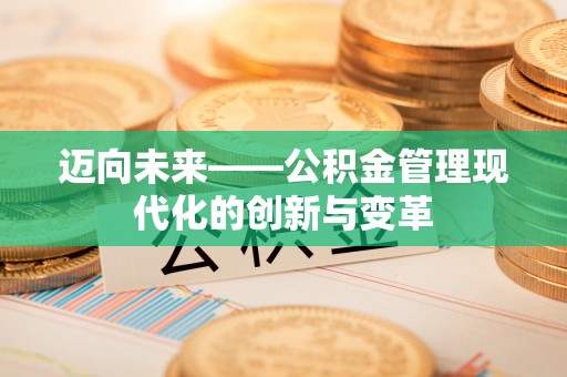 松江迈向未来——公积金管理现代化的创新与变革