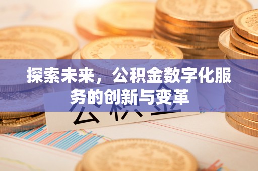 松江探索未来，公积金数字化服务的创新与变革