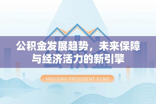 松江公积金发展趋势，未来保障与经济活力的新引擎