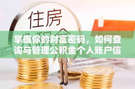 松江掌握你的财富密码，如何查询与管理公积金个人账户信息