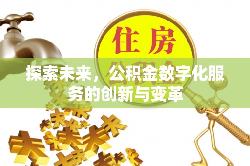 松江探索未来，公积金数字化服务的创新与变革